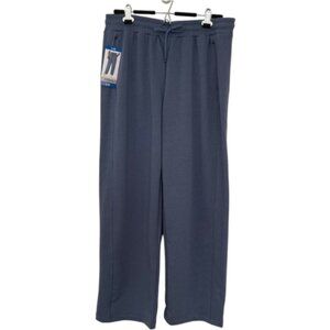 Blue Mondetta Women's Soft Terry Wide Leg Pants